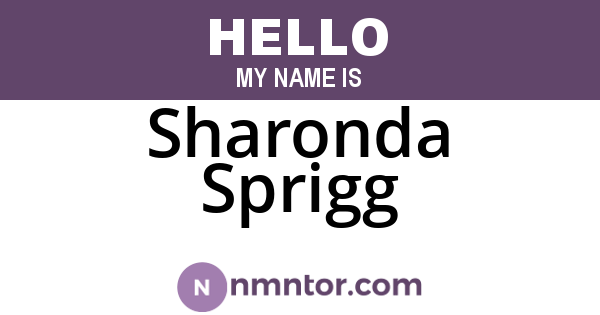 Sharonda Sprigg