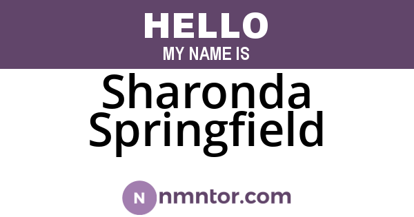 Sharonda Springfield
