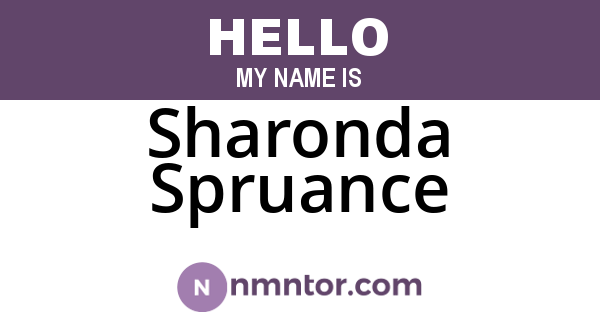 Sharonda Spruance