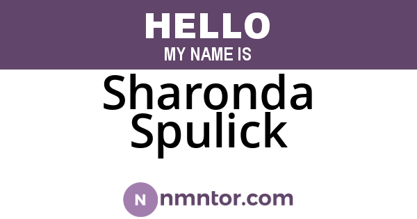 Sharonda Spulick