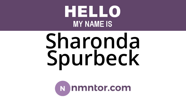 Sharonda Spurbeck