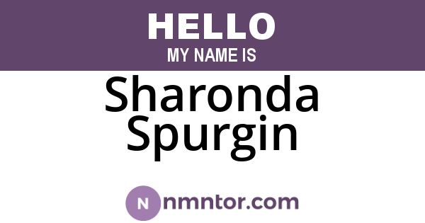 Sharonda Spurgin