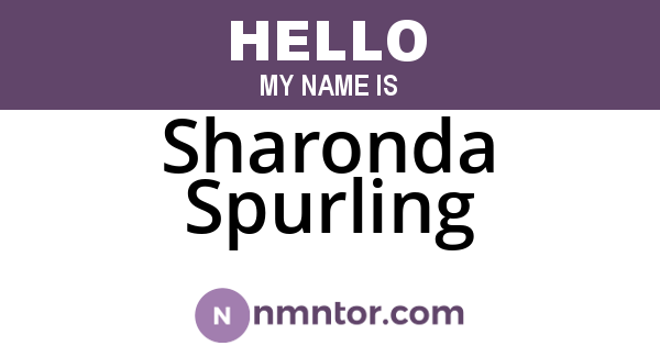 Sharonda Spurling