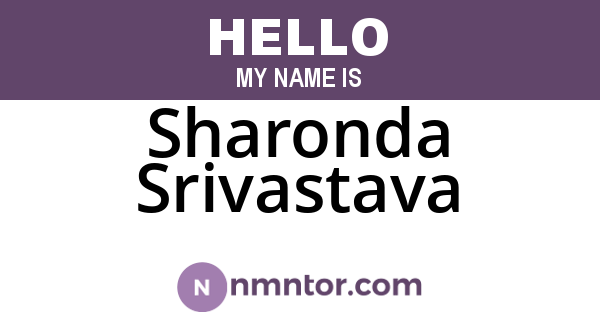 Sharonda Srivastava
