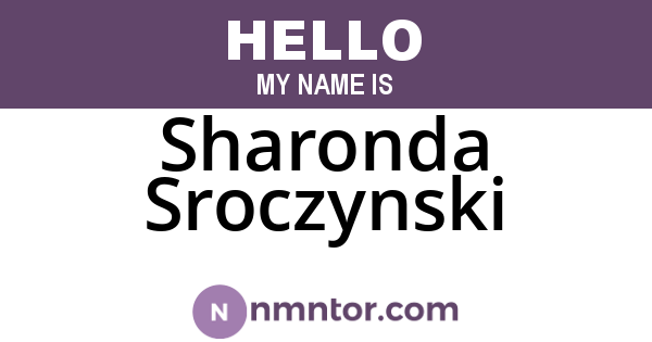 Sharonda Sroczynski