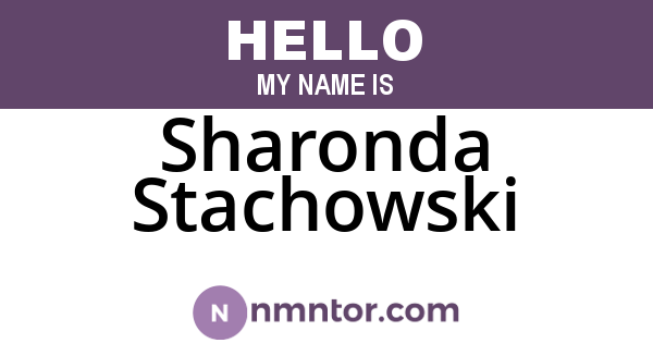 Sharonda Stachowski