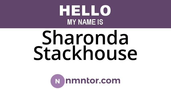 Sharonda Stackhouse