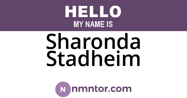 Sharonda Stadheim