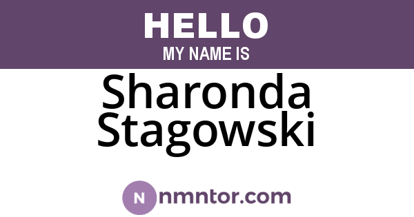 Sharonda Stagowski
