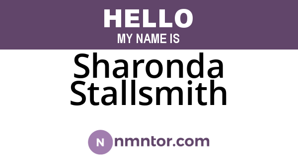 Sharonda Stallsmith