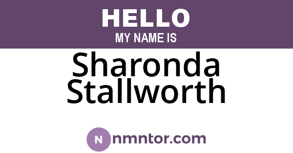Sharonda Stallworth