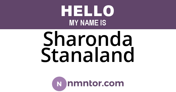 Sharonda Stanaland