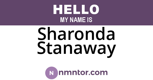 Sharonda Stanaway