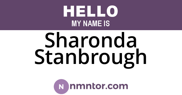 Sharonda Stanbrough