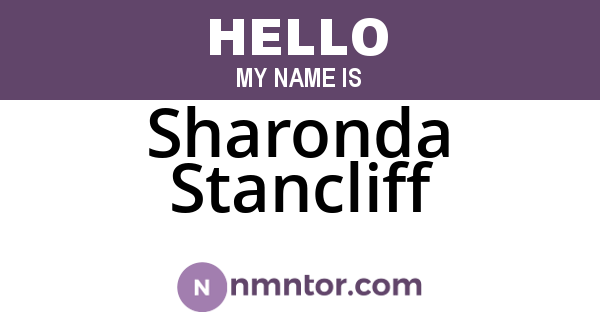 Sharonda Stancliff
