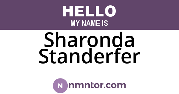 Sharonda Standerfer