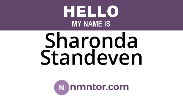 Sharonda Standeven