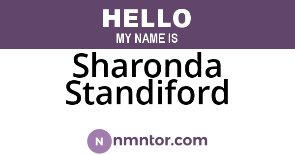 Sharonda Standiford