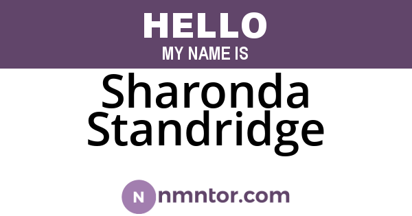 Sharonda Standridge