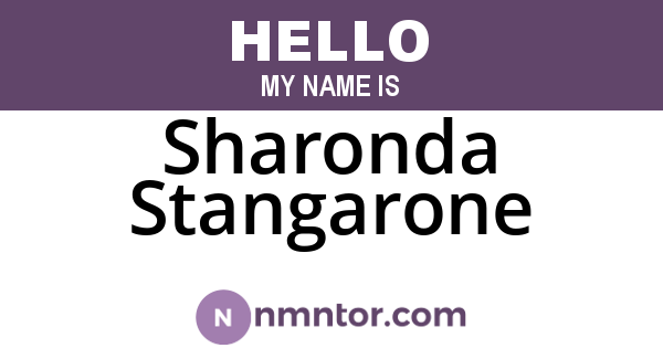 Sharonda Stangarone