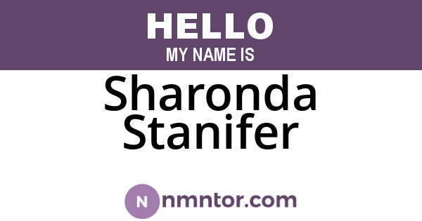 Sharonda Stanifer