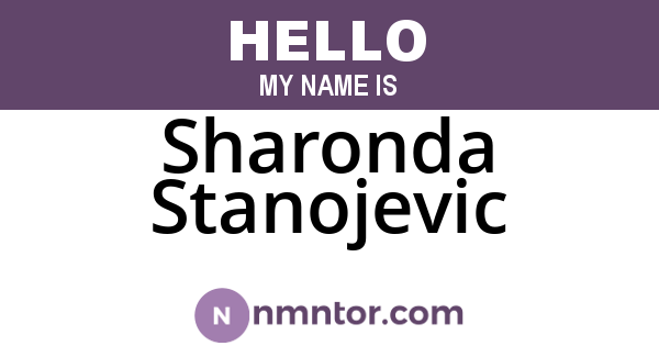 Sharonda Stanojevic