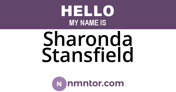 Sharonda Stansfield