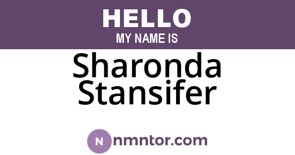 Sharonda Stansifer