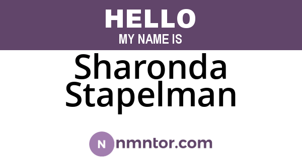 Sharonda Stapelman