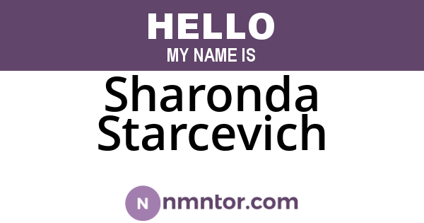 Sharonda Starcevich