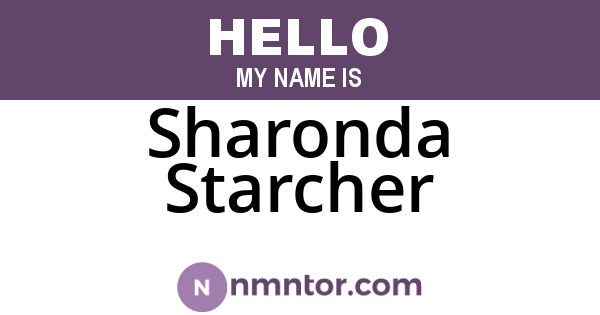Sharonda Starcher