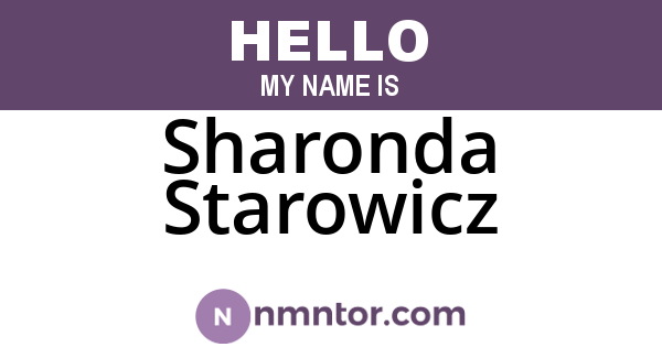 Sharonda Starowicz