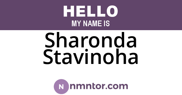 Sharonda Stavinoha