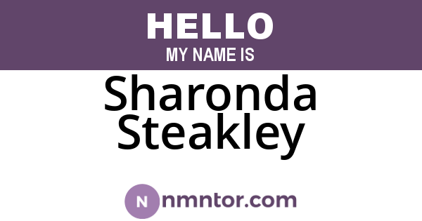 Sharonda Steakley