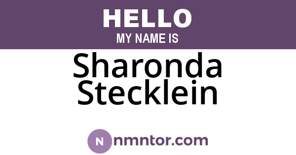 Sharonda Stecklein