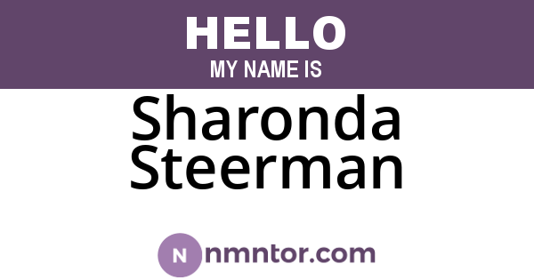 Sharonda Steerman