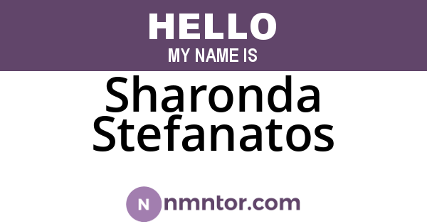 Sharonda Stefanatos