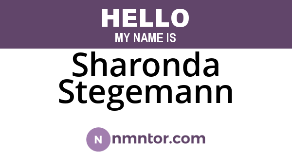 Sharonda Stegemann