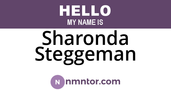 Sharonda Steggeman