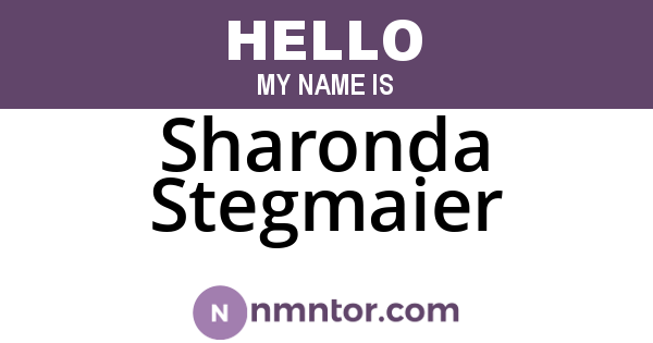 Sharonda Stegmaier