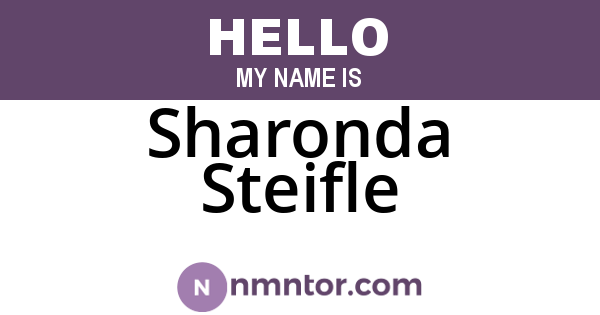 Sharonda Steifle