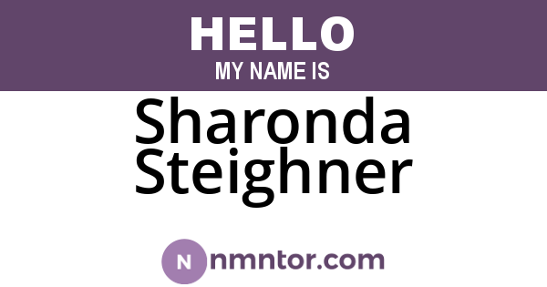Sharonda Steighner
