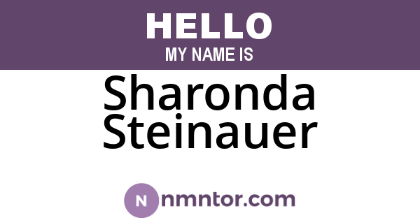 Sharonda Steinauer