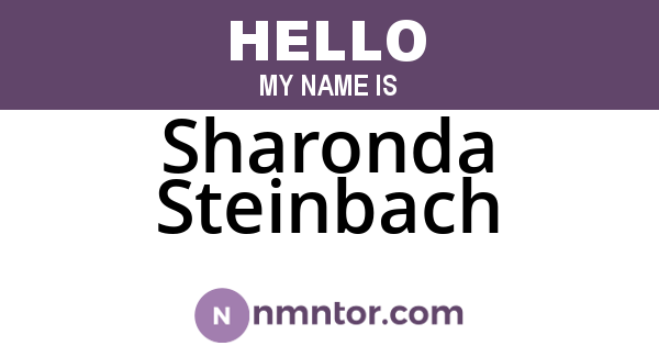 Sharonda Steinbach