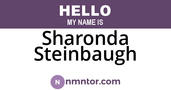Sharonda Steinbaugh