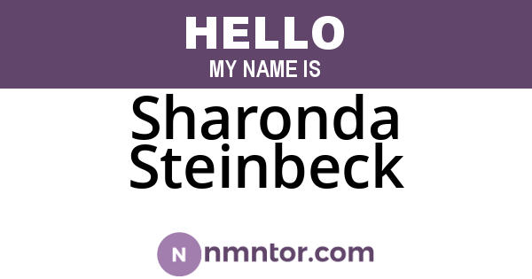Sharonda Steinbeck