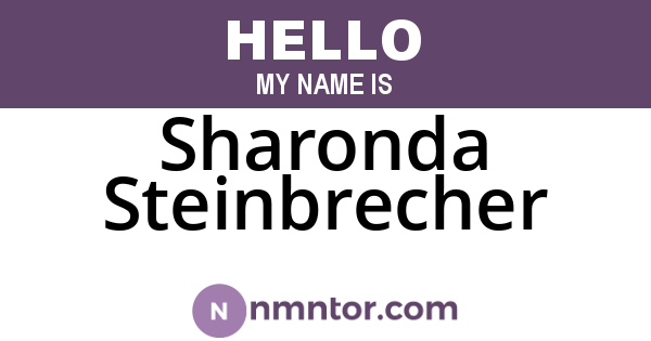 Sharonda Steinbrecher