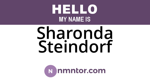 Sharonda Steindorf