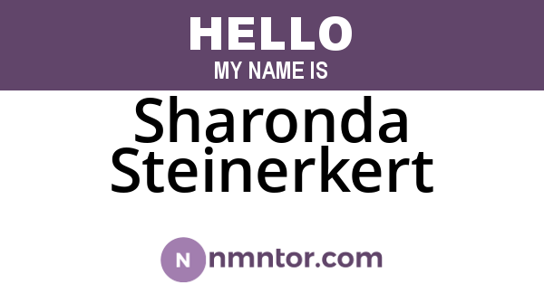 Sharonda Steinerkert