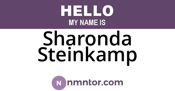 Sharonda Steinkamp